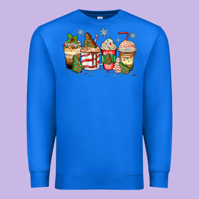 Christmas Tree Cake  Coffee Cups Premium Sweatshirt Designed By Zillion Design Studio