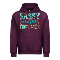Mauve Wine sassy since forever Urban Hoodie - JahusDesignShop