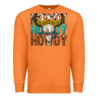 Carrot howdy howdy howdy western bull skull Premium Sweatshirt - texasbilliewilder