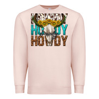 Howdy Howdy Howdy Western Bull Skull Premium Sweatshirt | Teevron
