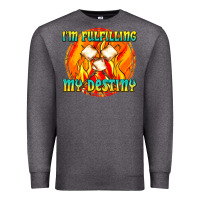 Charcoal Heather i m fulfilling my destiny Premium Sweatshirt - texasbilliewilder