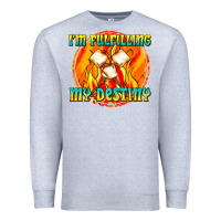 Heather Grey i m fulfilling my destiny Premium Sweatshirt - texasbilliewilder