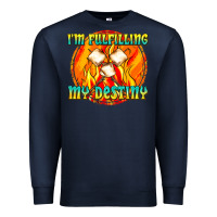 Navy i m fulfilling my destiny Premium Sweatshirt - texasbilliewilder