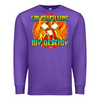 Purple i m fulfilling my destiny Premium Sweatshirt - texasbilliewilder