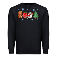Black christmas gingerbread cookies Premium Sweatshirt - Zillion Design Studio