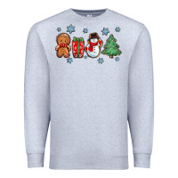 Heather Grey christmas gingerbread cookies Premium Sweatshirt - Zillion Design Studio
