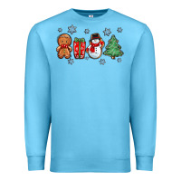 Ocean Blue christmas gingerbread cookies Premium Sweatshirt - Zillion Design Studio