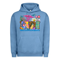 Pigment Pebble Blue easter lvn licensed vocational nurse Urban Hoodie - AdoDesignShop