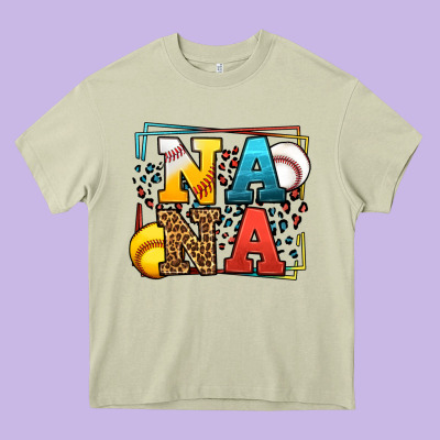 Baseball And Softball Nana Heavy Core Tee Designed By Lillyallendesigns