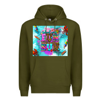 Army Green summer break and school Premium Hoodie - AdoDesignShop
