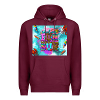 Burgundy summer break and school Premium Hoodie - AdoDesignShop