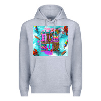 Heather Grey summer break and school Premium Hoodie - AdoDesignShop