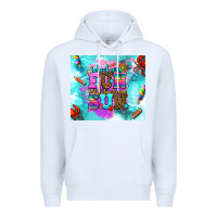 White summer break and school Premium Hoodie - AdoDesignShop