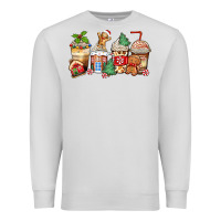Dove Grey christmas gingerbread coffee cups Premium Sweatshirt - Zillion Design Studio