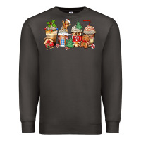 Smoke christmas gingerbread coffee cups Premium Sweatshirt - Zillion Design Studio