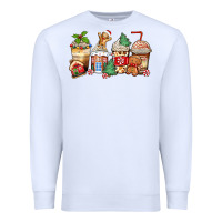 White christmas gingerbread coffee cups Premium Sweatshirt - Zillion Design Studio