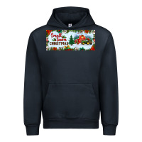 Navy small town christmas Urban Hoodie - BundleAndBundleShop