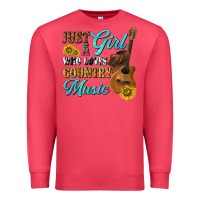 Cardinal just a girl who loves country music Premium Sweatshirt - texasbilliewilder