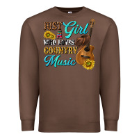 Chestnut just a girl who loves country music Premium Sweatshirt - texasbilliewilder