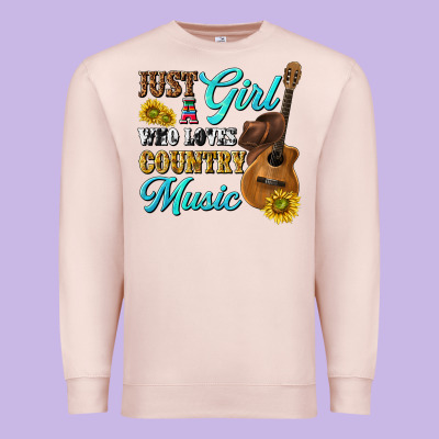Premium Sweatshirt just a girl who loves country music