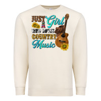 Sandshell just a girl who loves country music Premium Sweatshirt - texasbilliewilder