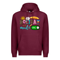 Burgundy holiday mode on Premium Hoodie - AdoDesignShop