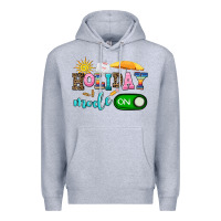 Heather Grey holiday mode on Premium Hoodie - AdoDesignShop
