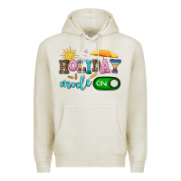 Oatmeal Heather holiday mode on Premium Hoodie - AdoDesignShop