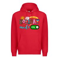 Red holiday mode on Premium Hoodie - AdoDesignShop