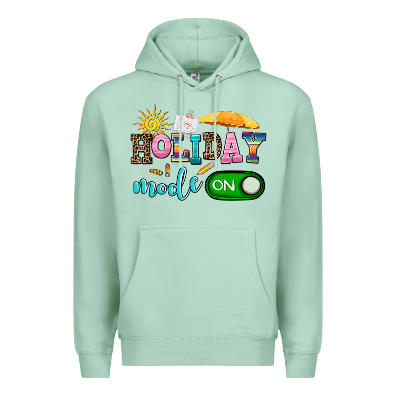 Holiday Mode On Premium Hoodie by AdoDesignShop | Teevron