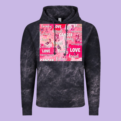Breast Cancer Awareness Pink Vintage Hoodie Designed By Adodesignshop