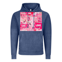 Vintage Denim breast cancer awareness pink Vintage Hoodie - AdoDesignShop