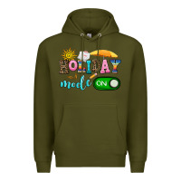 Army Green holiday mode on Premium Hoodie - AdoDesignShop