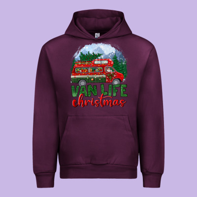 Van Life Christmas Urban Hoodie Designed By Bundleandbundleshop
