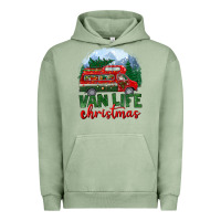 Pigment Oil Green van life christmas Urban Hoodie - BundleAndBundleShop
