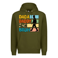 Army Green dada daddy dad bruh Premium Hoodie - AdoDesignShop