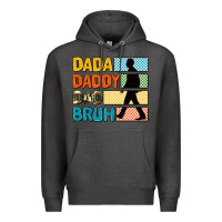 Charcoal Heather dada daddy dad bruh Premium Hoodie - AdoDesignShop