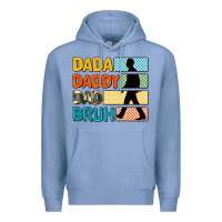 Colony Blue dada daddy dad bruh Premium Hoodie - AdoDesignShop