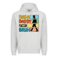 Dove Grey dada daddy dad bruh Premium Hoodie - AdoDesignShop