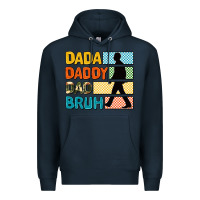 Navy dada daddy dad bruh Premium Hoodie - AdoDesignShop