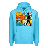 Ocean Blue dada daddy dad bruh Premium Hoodie - AdoDesignShop