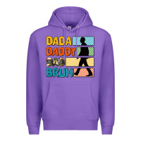Purple dada daddy dad bruh Premium Hoodie - AdoDesignShop