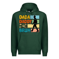 Sports Green dada daddy dad bruh Premium Hoodie - AdoDesignShop