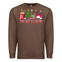 Chestnut 'tis the season pink christmas Premium Sweatshirt - Zillion Design Studio