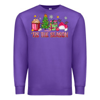 Purple 'tis the season pink christmas Premium Sweatshirt - Zillion Design Studio