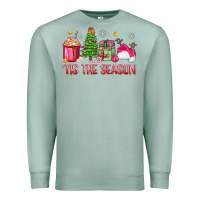 Seafoam 'tis the season pink christmas Premium Sweatshirt - Zillion Design Studio