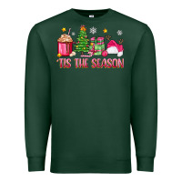 Sports Green 'tis the season pink christmas Premium Sweatshirt - Zillion Design Studio
