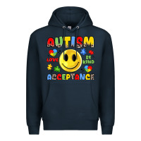 Navy autism acceptance Premium Hoodie - JahusDesignShop