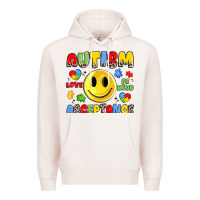 Pale Pink autism acceptance Premium Hoodie - JahusDesignShop