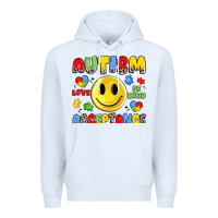 White autism acceptance Premium Hoodie - JahusDesignShop